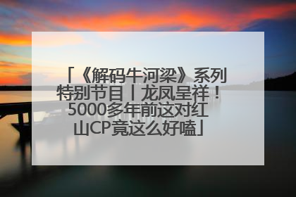 《解码牛河梁》系列特别节目丨龙凤呈祥！5000多年前这对红山CP竟这么好嗑