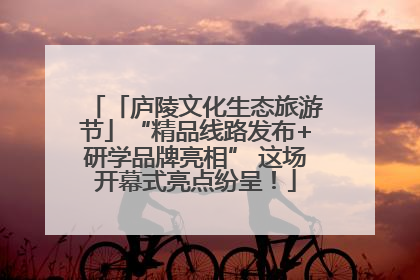 「庐陵文化生态旅游节」“精品线路发布+研学品牌亮相” 这场开幕式亮点纷呈！