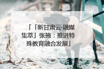 「新甘肃云·融媒集萃」张掖：推进特殊教育融合发展