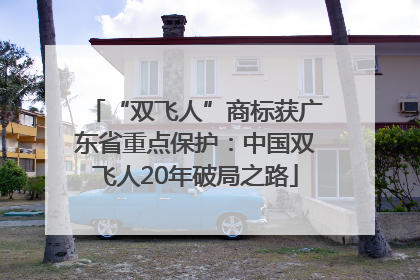 “双飞人”商标获广东省重点保护：中国双飞人20年破局之路
