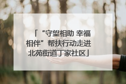 “守望相助 幸福相伴”帮扶行动走进北苑街道丁家社区