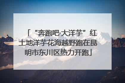 “奔跑吧·大洋芋”红土地洋芋花海越野跑在昆明市东川区热力开跑