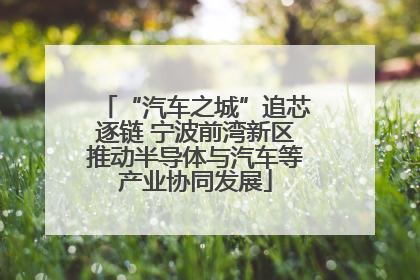 “汽车之城”追芯逐链 宁波前湾新区推动半导体与汽车等产业协同发展