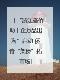 “浙江省侨助千企万品出海”启动 侨青“架桥”拓市场