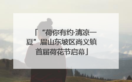 “荷你有约·清凉一夏”眉山东坡区尚义镇首届荷花节启幕