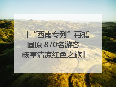 “西南专列”再抵固原 870名游客畅享清凉红色之旅