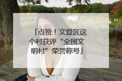 点赞！文登区这个村获评“全国文明村”荣誉称号