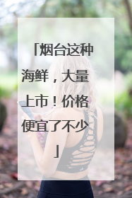 烟台这种海鲜，大量上市！价格便宜了不少