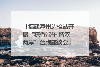 福建漳州边检站开展“粽香端午 情浓两岸”台胞座谈会