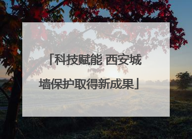 科技赋能 西安城墙保护取得新成果