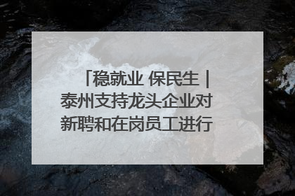 稳就业 保民生｜泰州支持龙头企业对新聘和在岗员工进行实训——到岗就能用 用了就见效