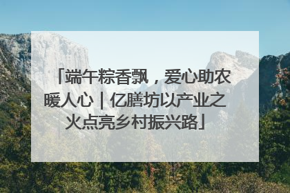 端午粽香飘，爱心助农暖人心｜亿膳坊以产业之火点亮乡村振兴路