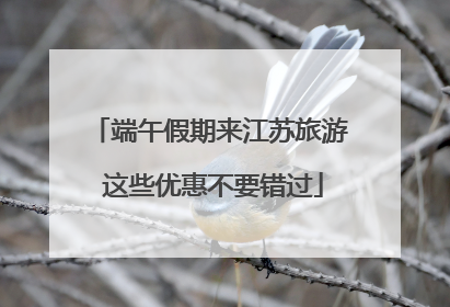 端午假期来江苏旅游 这些优惠不要错过