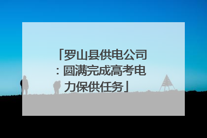 罗山县供电公司：圆满完成高考电力保供任务