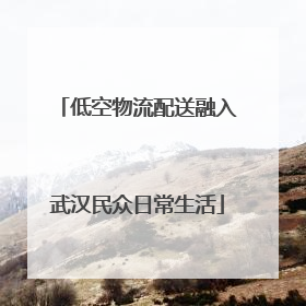 低空物流配送融入武汉民众日常生活