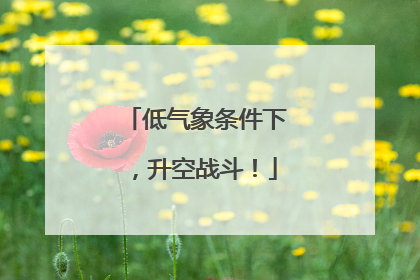 低气象条件下，升空战斗！
