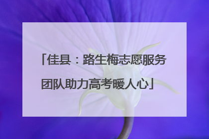 佳县：路生梅志愿服务团队助力高考暖人心
