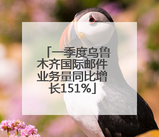 一季度乌鲁木齐国际邮件业务量同比增长151%