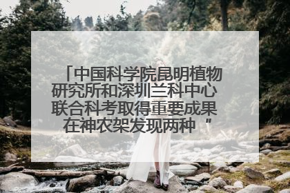中国科学院昆明植物研究所和深圳兰科中心联合科考取得重要成果 在神农架发现两种“国保”级兰花