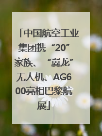 中国航空工业集团携“20”家族、“翼龙”无人机、AG600亮相巴黎航展
