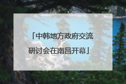 中韩地方政府交流研讨会在南昌开幕