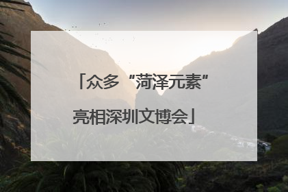 众多“菏泽元素”亮相深圳文博会