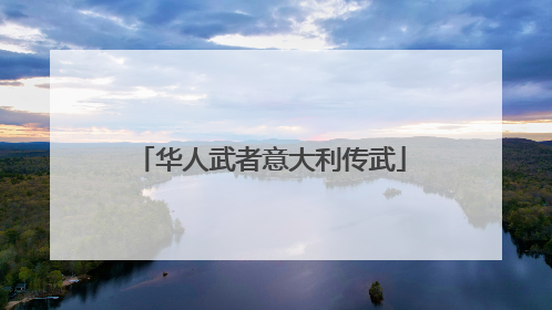 华人武者意大利传武