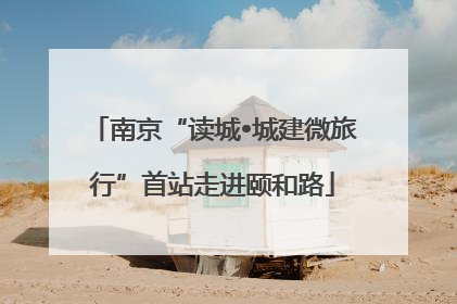 南京“读城•城建微旅行”首站走进颐和路
