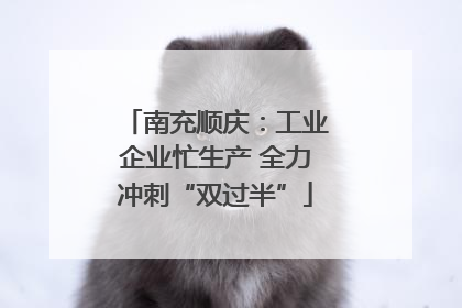 南充顺庆：工业企业忙生产 全力冲刺“双过半”