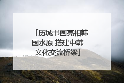 历城书画亮相韩国水原 搭建中韩文化交流桥梁