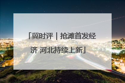 冀时评｜抢滩首发经济 河北持续上新