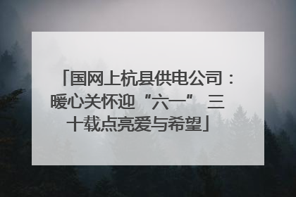 国网上杭县供电公司：暖心关怀迎“六一” 三十载点亮爱与希望
