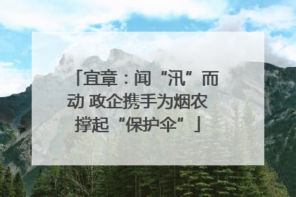宜章：闻“汛”而动 政企携手为烟农撑起“保护伞”