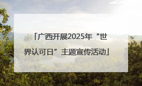 广西开展2025年“世界认可日”主题宣传活动