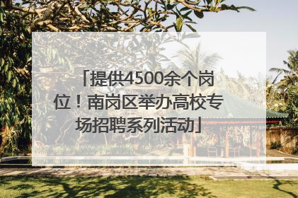 提供4500余个岗位！南岗区举办高校专场招聘系列活动