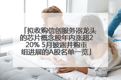 拟收购信创服务器龙头的芯片概念股年内涨超220% 5月披露并购重组进展的A股名单一览