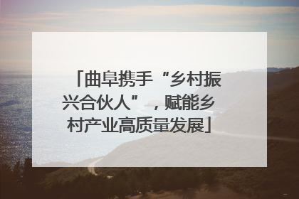 曲阜携手“乡村振兴合伙人”，赋能乡村产业高质量发展