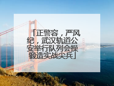 正警容，严风纪，武汉轨道公安举行队列会操锻造实战尖兵