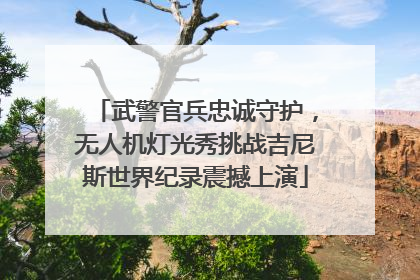 武警官兵忠诚守护，无人机灯光秀挑战吉尼斯世界纪录震撼上演