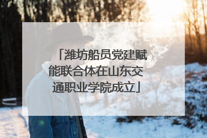 潍坊船员党建赋能联合体在山东交通职业学院成立