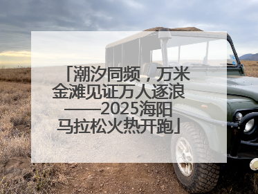 潮汐同频，万米金滩见证万人逐浪——2025海阳马拉松火热开跑