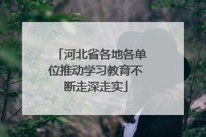 河北省各地各单位推动学习教育不断走深走实