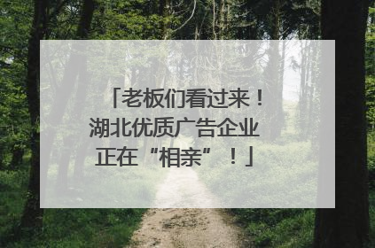 老板们看过来！湖北优质广告企业正在“相亲”！