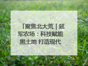 聚焦北大荒｜延军农场：科技赋能黑土地 打造现代农业“智慧芯”