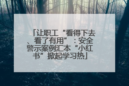 让职工“看得下去、看了有用”：安全警示案例汇本“小红书”掀起学习热