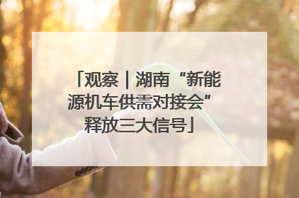 观察｜湖南“新能源机车供需对接会”释放三大信号