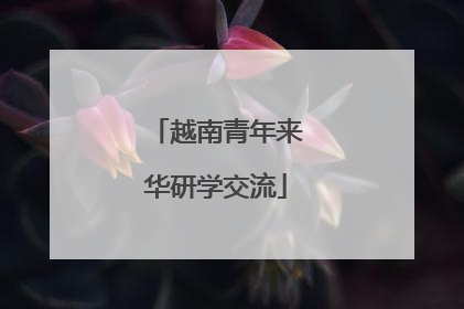 越南青年来华研学交流