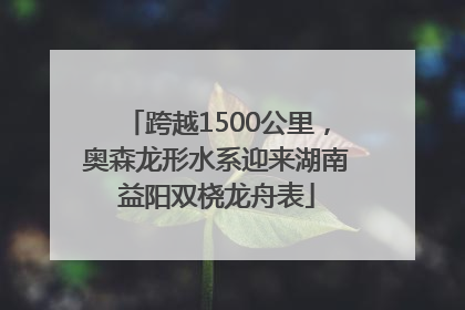 跨越1500公里，奥森龙形水系迎来湖南益阳双桡龙舟表