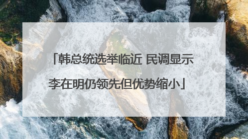 韩总统选举临近 民调显示李在明仍领先但优势缩小