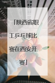 陕西省职工乒乓球比赛在西安开赛